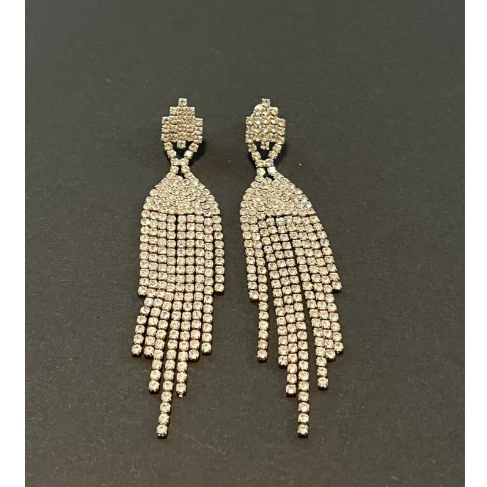 Crystal bridal earrings
